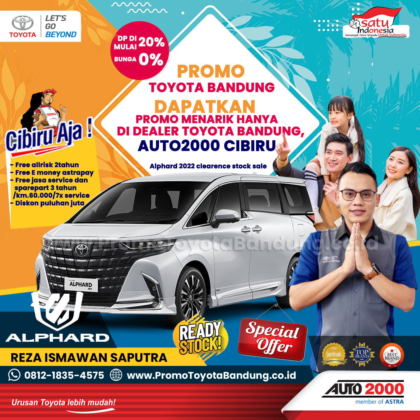 Promo Menarik Toyota Alphard DP 20% & Bunga 0% - Dealer Auto2000 TOYOTA Cibiru, Bandung