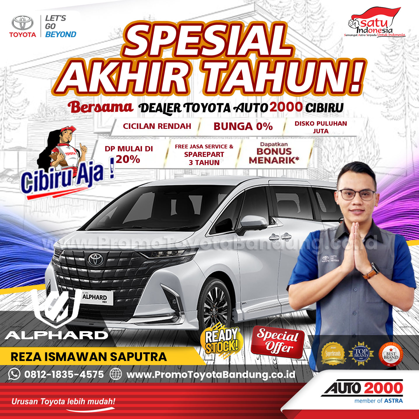 Promo Akhir Tahun Toyota Alphard DP 20% & Bunga 0% - Dealer Auto2000 TOYOTA Cibiru, Bandung