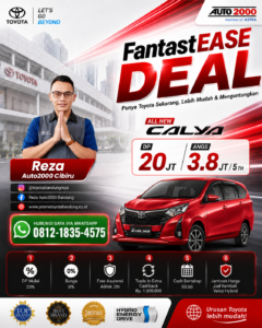 PROMO TOYOTA CALYA DP 20 JUTA EDISI FANTASTEASE - PROMO TOYOTA BANDUNG - DEALER AUTO2000 CIBIRU BANDUNG
