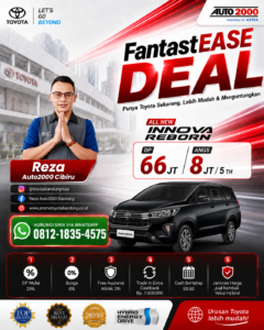 PROMO TOYOTA INNOVA REBORN DP 66 JUTA EDISI FANTASTEASE - PROMO TOYOTA BANDUNG - DEALER AUTO2000 CIBIRU BANDUNG