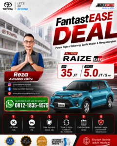 PROMO TOYOTA RAIZE DP 35 JUTA EDISI FANTASTEASE - PROMO TOYOTA BANDUNG - DEALER AUTO2000 CIBIRU BANDUNG